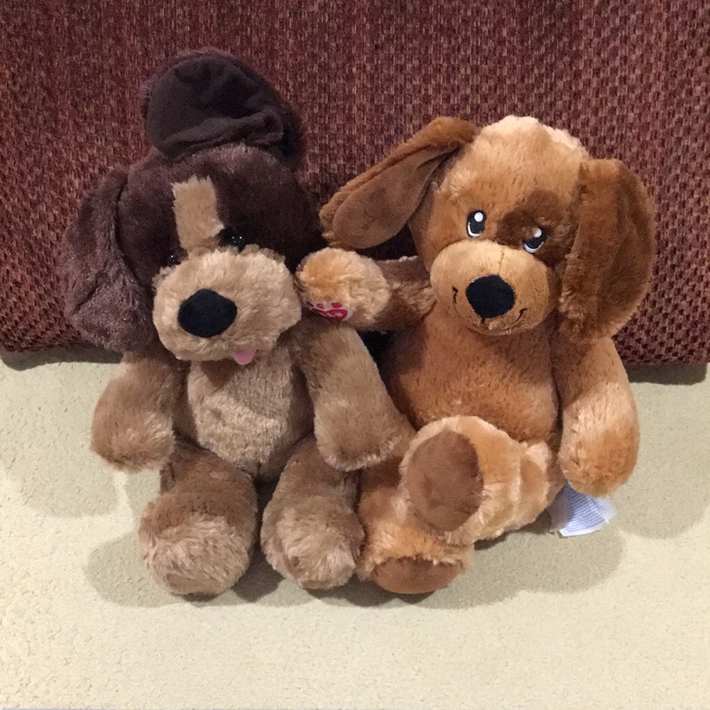 Plush Dog Toy Set - Brown and Tan - Picture 2 of 8